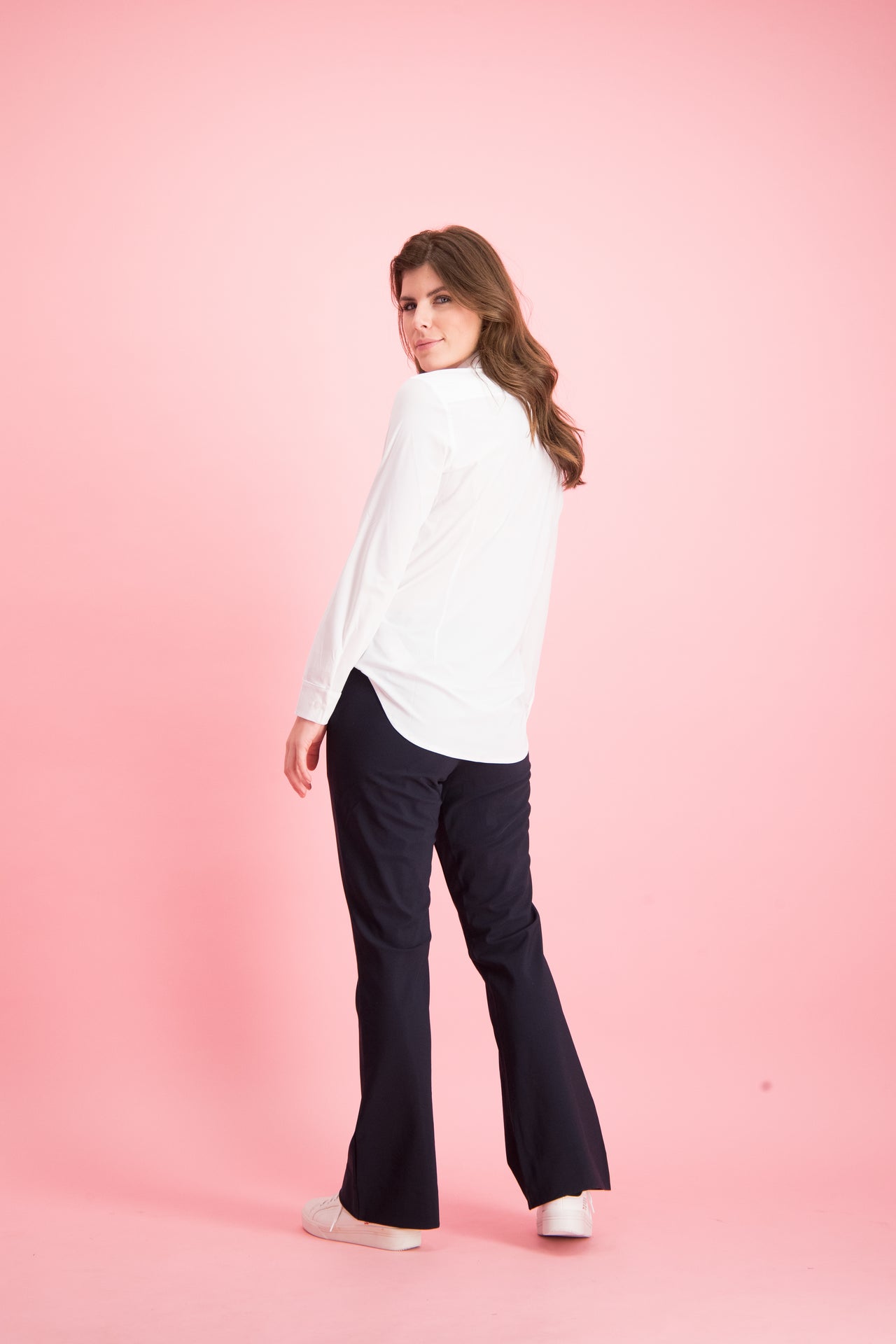 Studio anneloes flair bonded trousers blauw