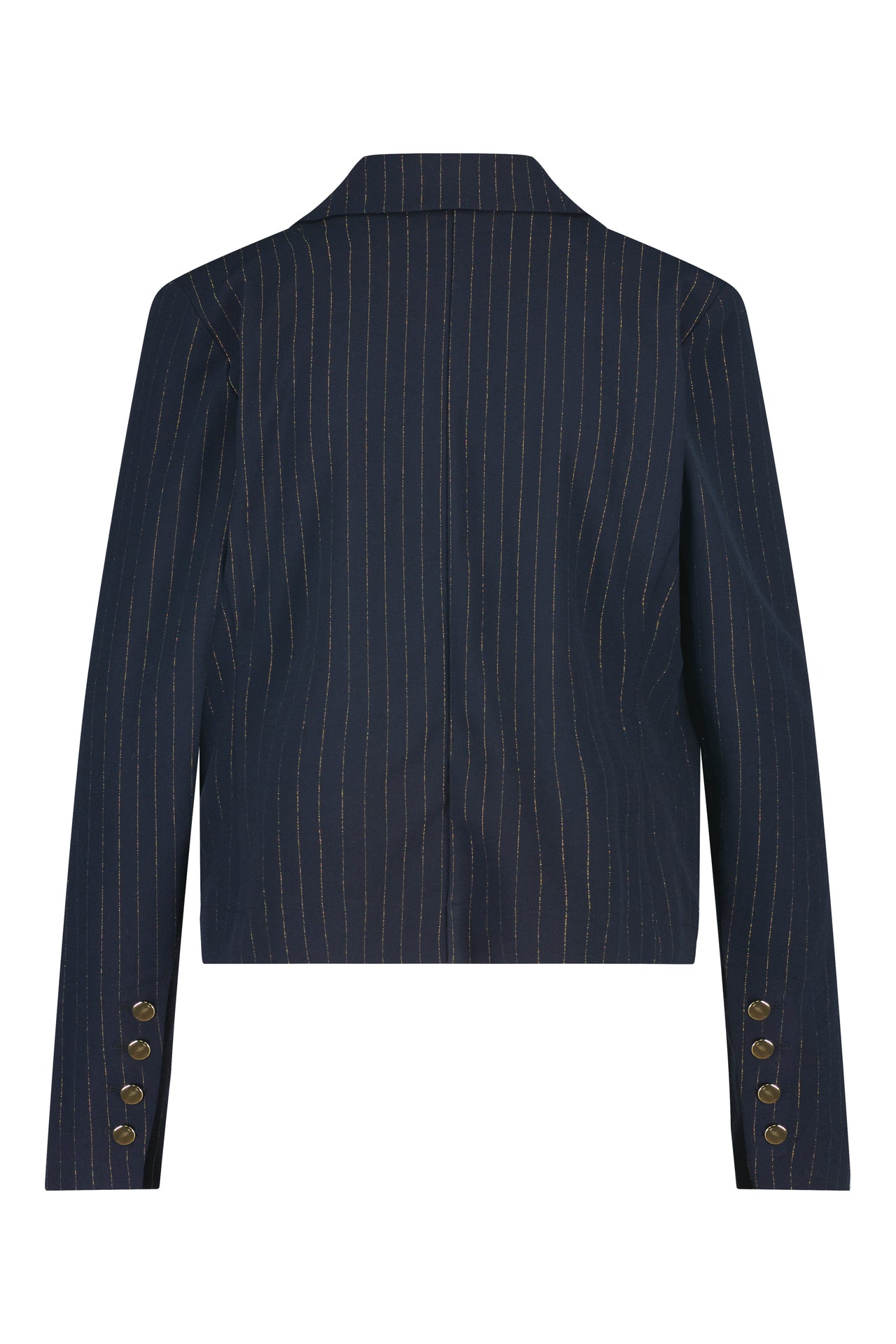 Studio anneloes ocean lurex stripe blazer blauw