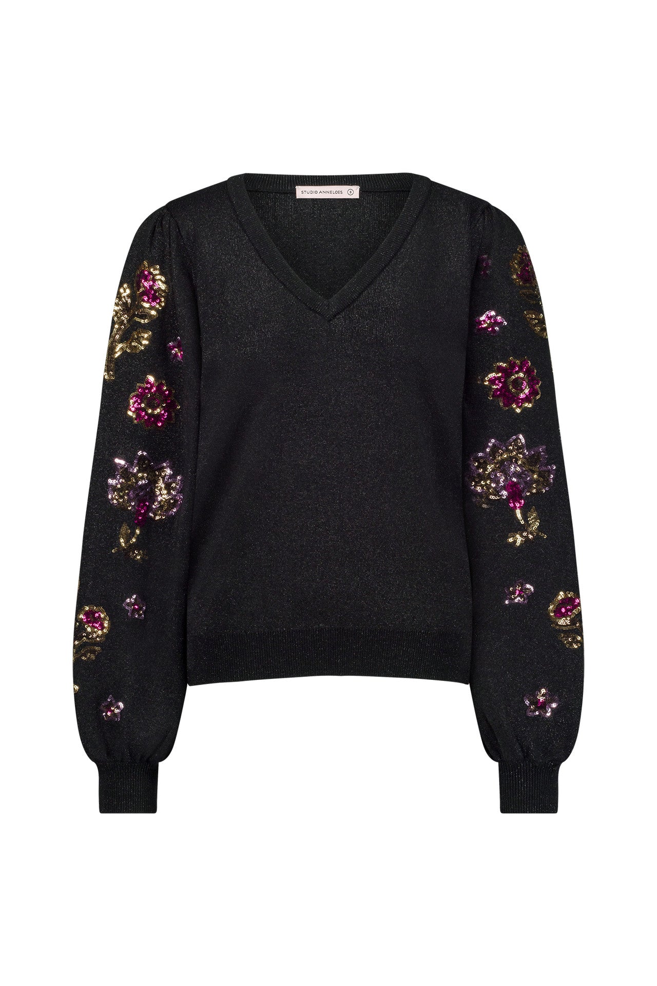 Studio Anneloes Milly flower sequins pullover