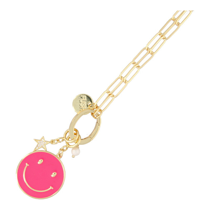 Fushi Ketting schakel smiley