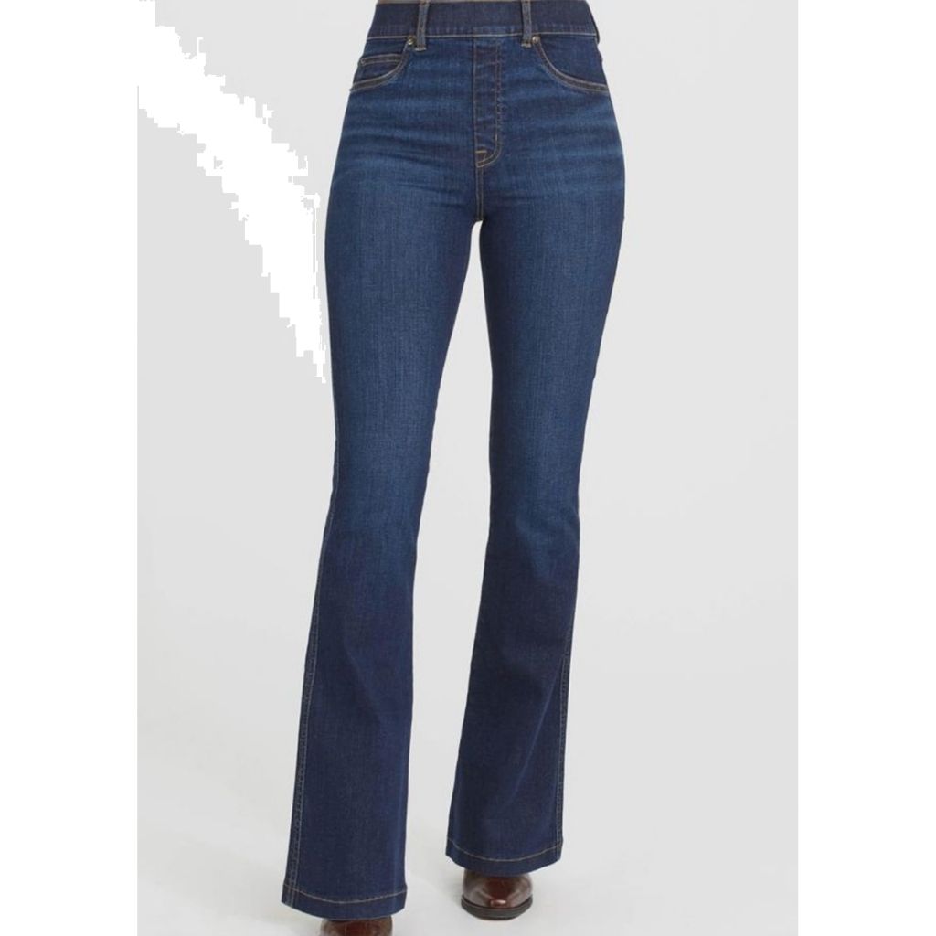 Spanx denim flared jeans blauw