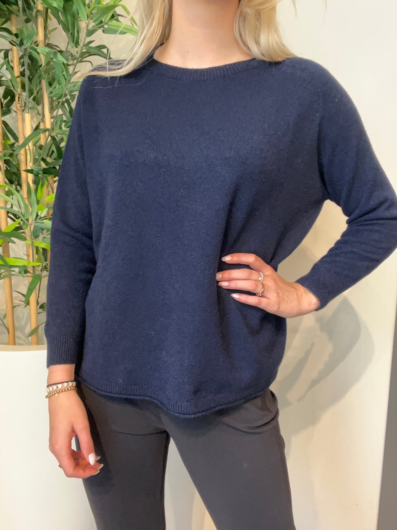 Kastgeluk viscose sweater