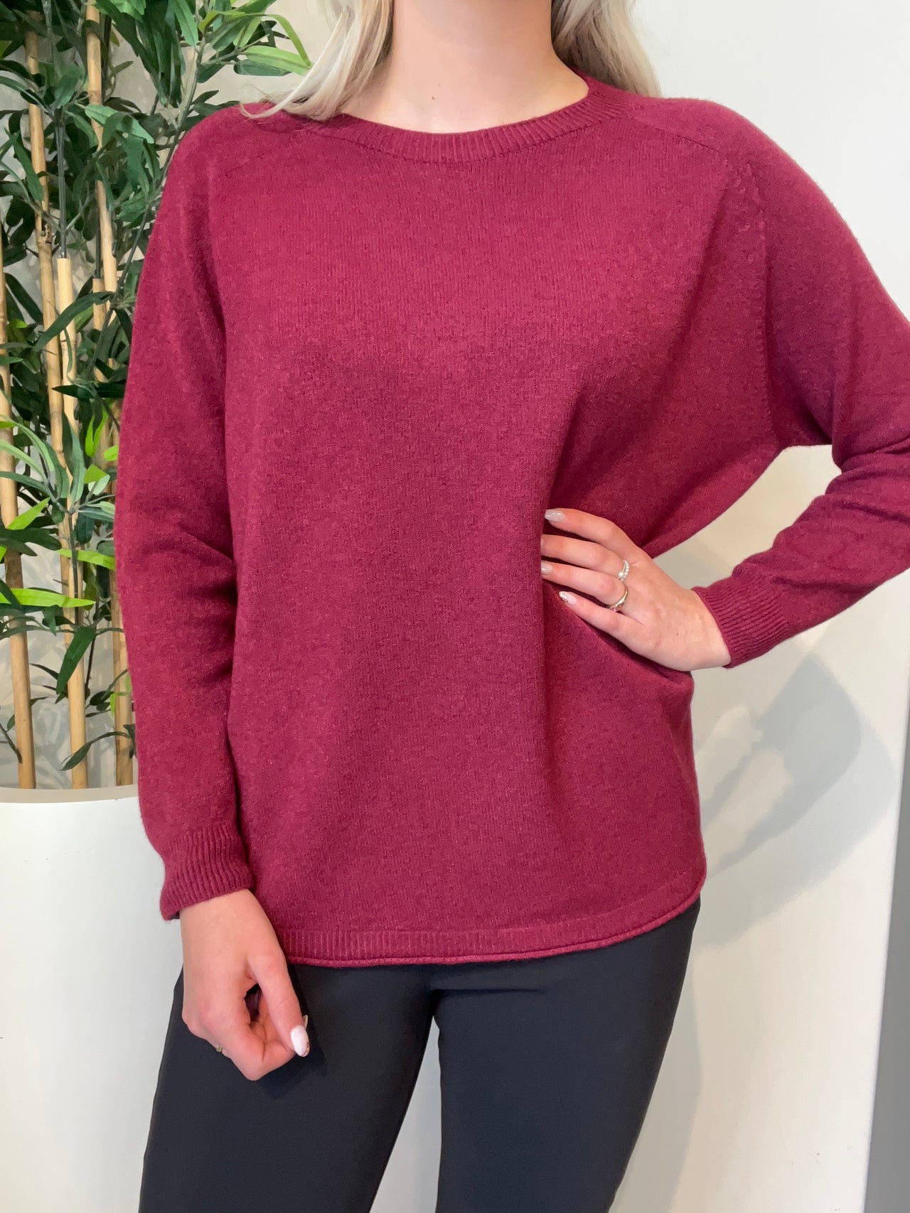 Kastgeluk viscose sweater