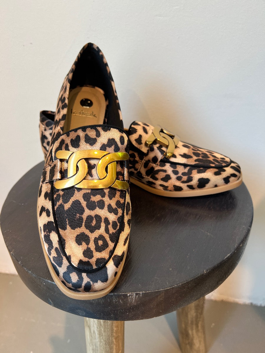 La strada  loafer panter print