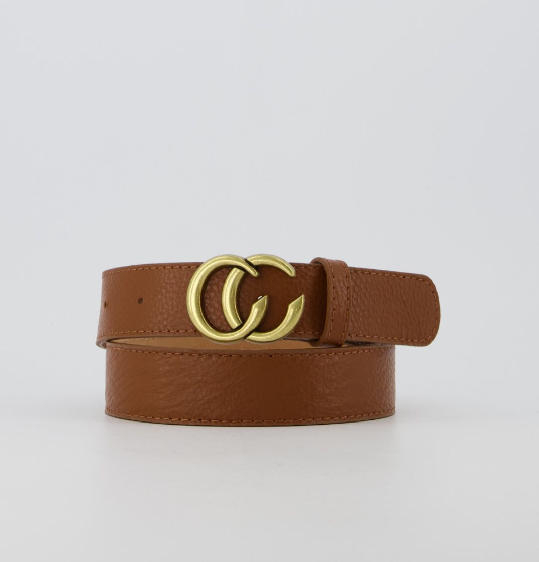 Cecile riem bruin maat 85