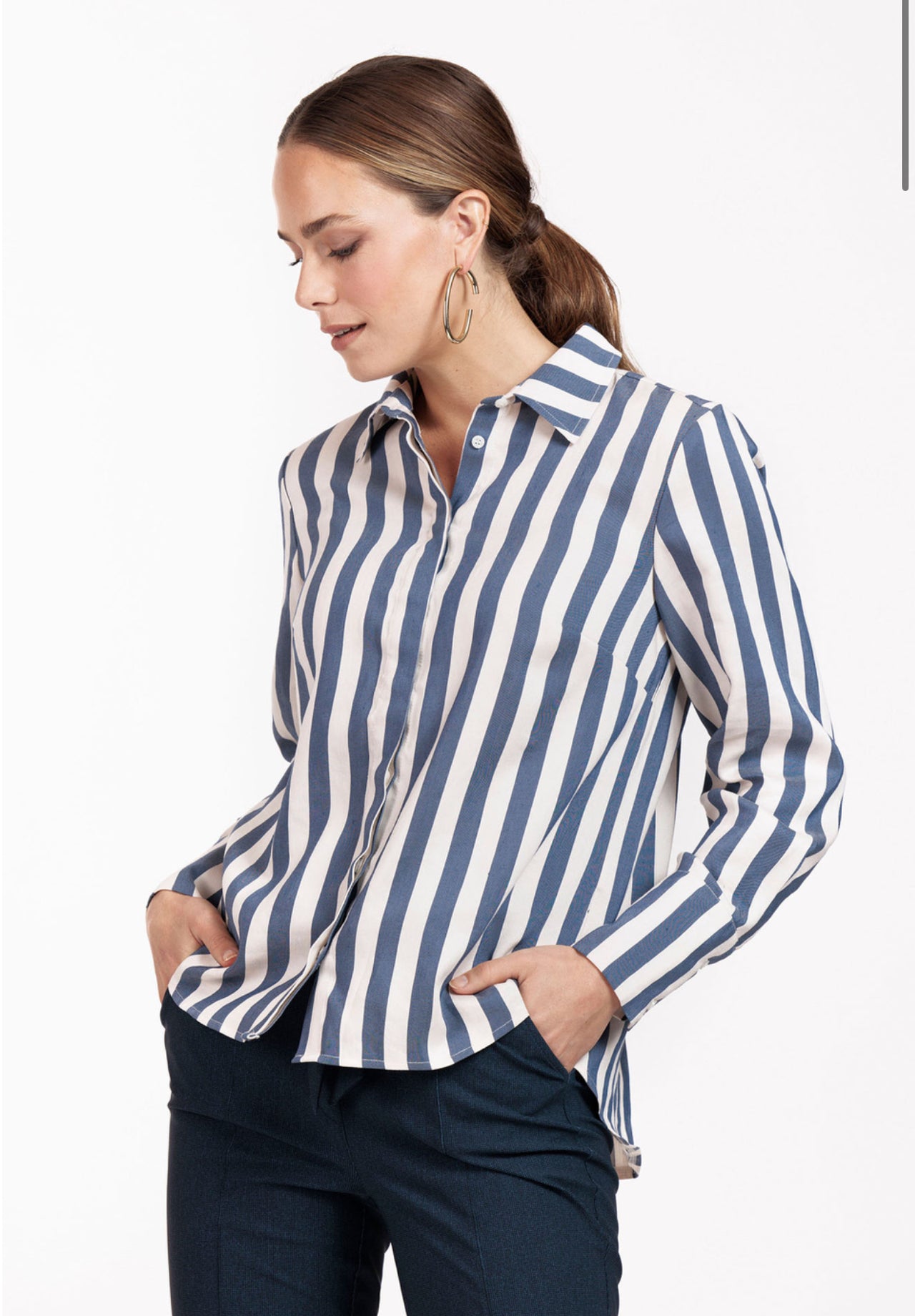 Studio Anneloes Birdy stripe blouse