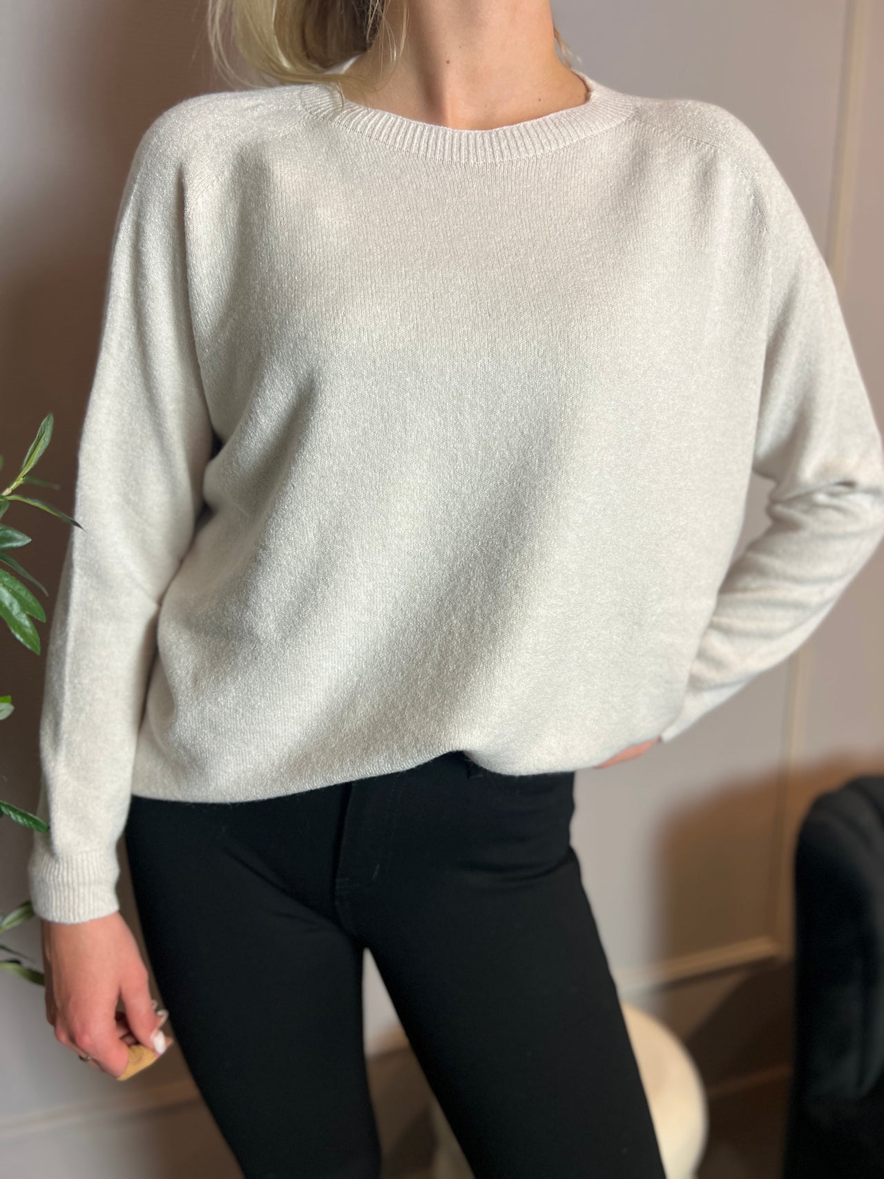 Kastgeluk viscose sweater