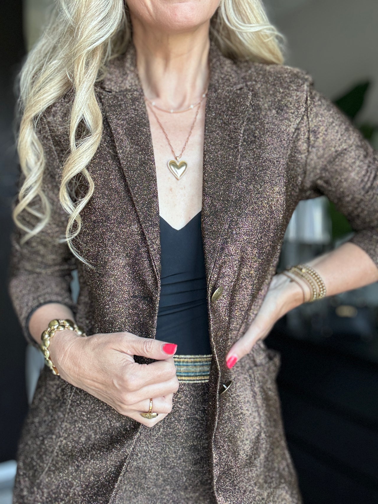 Tessa Koops Janna eureka glitz blazer