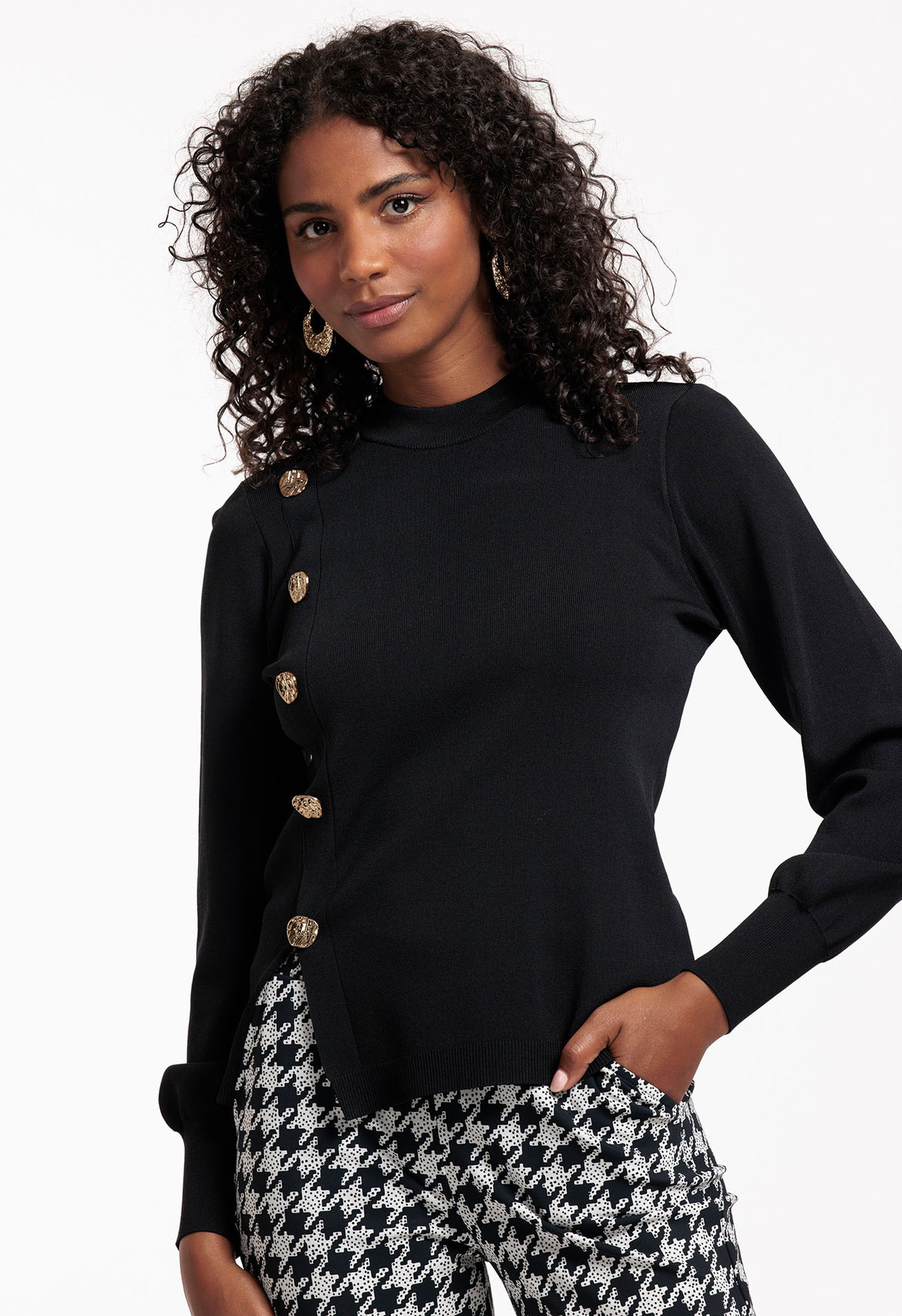 Lovis button pullover