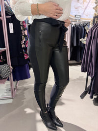 Thumbnail for Studio anneloes margot leather trousers zwart